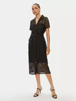 Платье-Рубашка стандартного кроя Dkny, черный