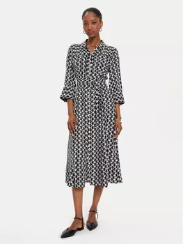 Платье-Рубашка стандартного кроя Marella, черный