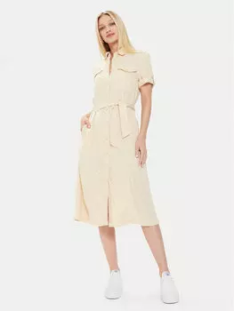 Платье-Рубашка стандартного кроя Pepe Jeans, бежевый