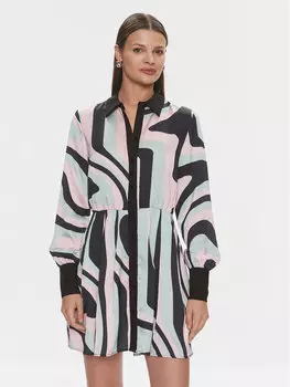 Платье-рубашка стандартного кроя Silvian Heach, мультиколор