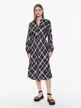 Платье-рубашка стандартного кроя Tommy Jeans, черный