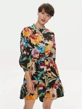 Платье-рубашка стандартного кроя Vero Moda, черный
