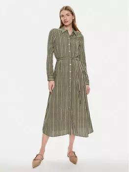 Платье-Рубашка стандартного кроя Vero Moda, коричневый