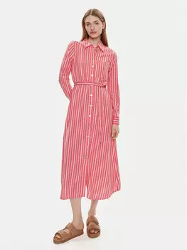 Платье-Рубашка стандартного кроя Vero Moda, розовый