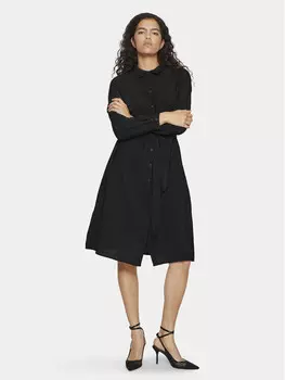 Платье-Рубашка стандартного кроя Vila, черный