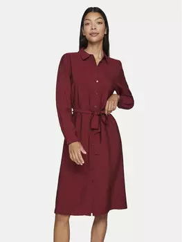 Платье-Рубашка стандартного кроя Vila, красный