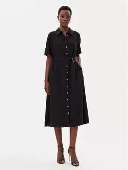 Платье-Рубашка стандартный крой 13002000 Olsen, черный