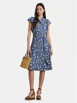 Платье-Рубашка стандартный крой 200970726001 Lauren Ralph Lauren, синий