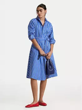 Платье-Рубашка стандартный крой 211891428004 Polo Ralph Lauren, синий