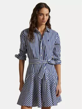 Платье-Рубашка стандартный крой 211929600003 Polo Ralph Lauren, синий