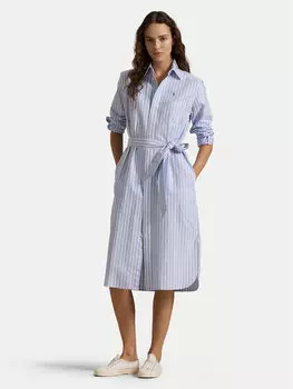 Платье-Рубашка стандартный крой 211959901001 Polo Ralph Lauren, голубой