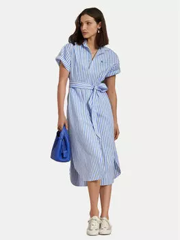 Платье-Рубашка стандартный крой 211959911001 Polo Ralph Lauren, синий