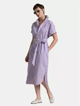 Платье-Рубашка стандартный крой 211959911002 Polo Ralph Lauren, фиолетовый