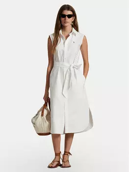 Платье-Рубашка стандартный крой 211965853001 Polo Ralph Lauren, белый