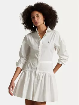 Платье-Рубашка стандартный крой 211965856001 Polo Ralph Lauren, белый