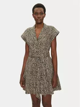 Платье-Рубашка стандартный крой 251-REVAM Morgan, коричневый