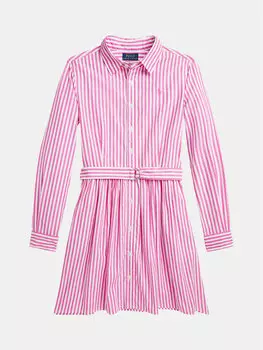Платье-Рубашка стандартный крой 313934134001 Polo Ralph Lauren, розовый