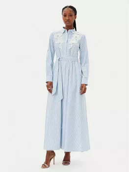 Платье-Рубашка стандартный крой 511FD15026 Gaudi, голубой