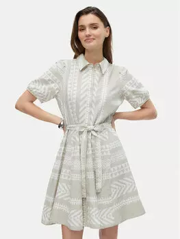 Платье-Рубашка стандартный крой Dicthe 10303728 Vero Moda, бежевый