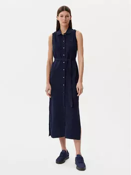 Платье-Рубашка стандартный крой EF1107 Lacoste, синий