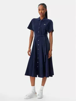 Платье-Рубашка стандартный крой EF9621 Lacoste, синий