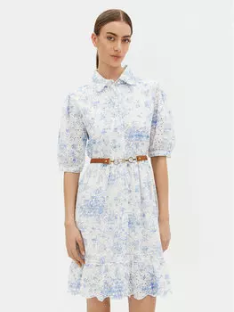 Платье-Рубашка стандартный крой FR25SD1010W404R8 Fracomina, белый