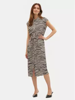 Платье-Рубашка стандартный крой Mymilo 10282532 Vero Moda, бежевый