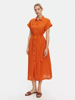 Платье-Рубашка стандартный крой Parete 541978 Luisa Spagnoli, оранжевый