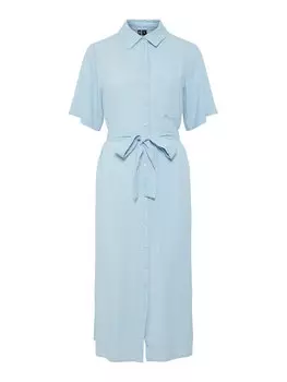 Платье-Рубашка стандартный крой Pia 17152063 Pieces, синий