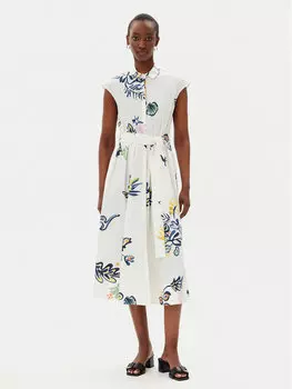 Платье-Рубашка стандартный крой Pier 2513221372200 Marella, белый