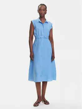 Платье-Рубашка стандартный крой Rodesia 2515221262 Marella, голубой