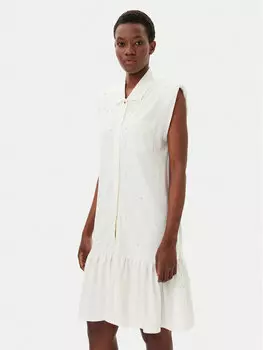 Платье-Рубашка стандартный крой TA5191 J5942 Liu Jo Sport, экрю