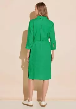 Платье-рубашка Street One, неоновый зеленый