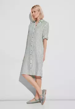 Платье-рубашка STREET ONE в полоску, цвет Touch Of Dune