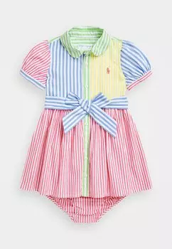 Платье-рубашка STRIPED COTTON FUN SHIRTDRESS & BLOOMER Polo Ralph Lauren, мультиколор