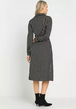 Платье-рубашка STRIPED LONG SLEEVE Long Tall Sally, черный