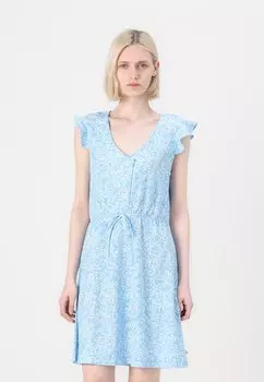 Платье-рубашка STRUCTURED MINI DRESS - Jersey dress TOM TAILOR DENIM, светло-голубой