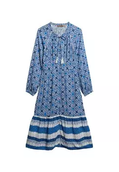 Платье-рубашка Superdry, цвет Navy/Royal blue