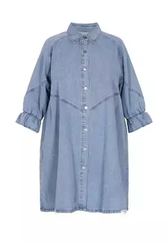 Платье рубашка swirly Shirt Dress, светло-синий