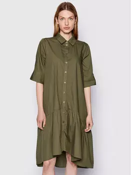 Платье-рубашка свободного кроя Gestuz, зеленый