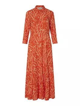 Платье-Рубашка свободного кроя Savanna 26022663 Yas, оранжевый
