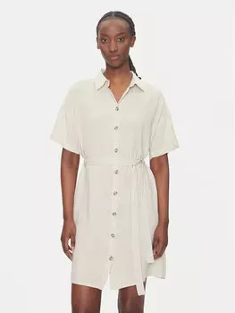 Платье-Рубашка свободного кроя Thea 10333791 Vero Moda, бежевый
