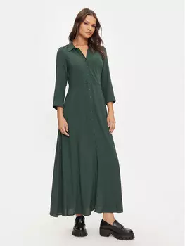 Платье-Рубашка свободного кроя Yas, зеленый