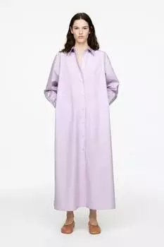 Платье-Рубашка свободного покроя Arket, фиолетовый