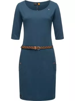 Платье-Рубашка тання однотонное Ragwear, синий