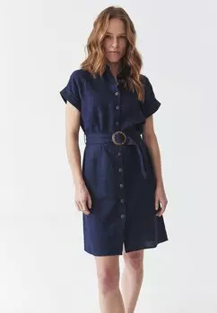 Платье-рубашка TATUUM, темно-синий