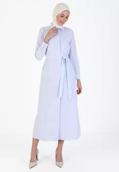 Платье-рубашка TAVIN Modanisa, цвет Light Blue