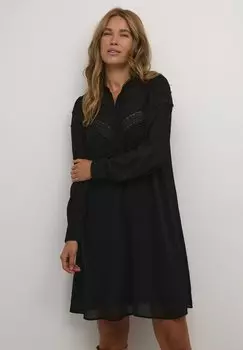 Платье-рубашка Tilde Dress Kaffe, черное глубокое