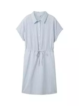 Платье рубашка TOM TAILOR DENIM Shirt Dress, синий