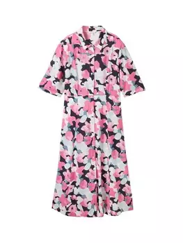 Платье рубашка TOM TAILOR Shirt Dress, светло-розовый